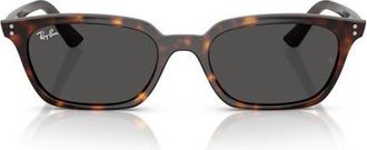 Ray-Ban 52mm Zaya Pillow Sunglasses in Havana/dark Grey at Nordstrom