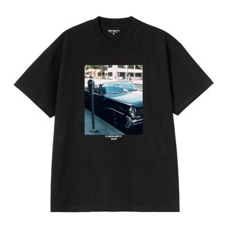 Carhartt Work in Progress Carhartt Wip, T-Shirts, male, Black, Size: XL S/S Warm Views T-Shirt