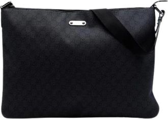 Gucci Pre-owned Cross Body Bags, female, Black, Size: ONE SIZE Pre-owned Denim Crossbody Bag