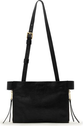 AllSaints Marlo Leather Crossbody Bag in Black at Nordstrom