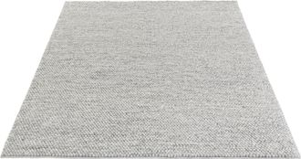 LeGer Home by Lena Gercke Wollteppich »Ainhoa, handgewebt, Wolle« rechteckig 12 mm Höhe einfarbig, Wolle, Teppich, Wohnzimmer, Schlafzimmer, Esszimmer