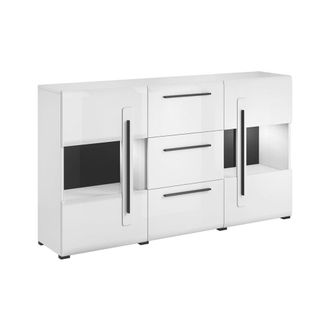 Petits Meubles Buf&eacute; 2 puertas y 3 cajones con led tableros de aglomerado laminados