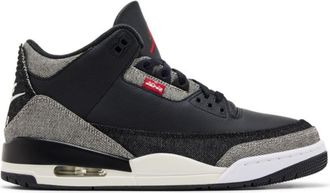 Air Jordan Mens Jordan 3 Retro Levis Black