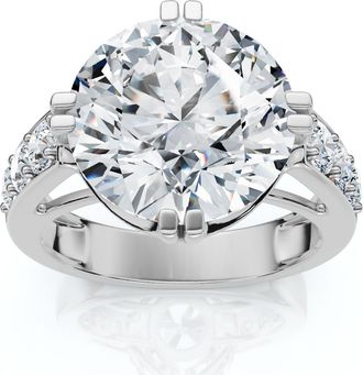 Pompeii3 Certified 5 1/2Ct Bauer Diamond Engagement Ring 14k Gold or Platinum Lab Grown