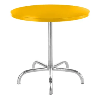 Schubiger M&ouml;bel Metalltisch S&auml;ntis Rund