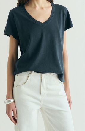 Scalpers Basic V-neck T-shirt in Black at Nordstrom, Size X-Small
