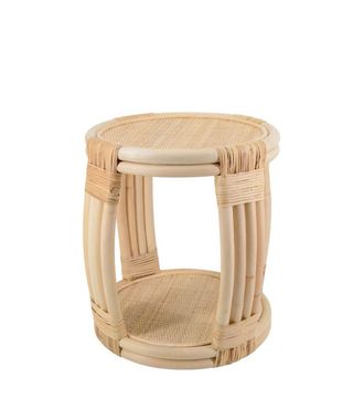 Moycor Mesa de centro rat&aacute;n beige d. 44 cm