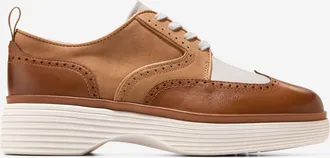 Cole Haan Womens Øriginal Grand City Platform Wingtip Oxford Shoes - Brown Size 5.5