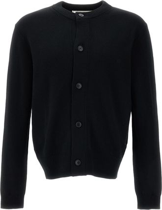 Sunflower Black Moon Crewneck Wool Cardigan