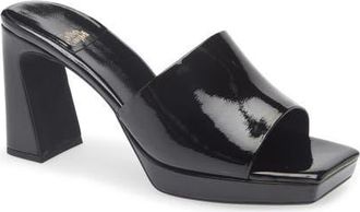 Jeffrey Campbell Dress Code Sandal in Black Patent at Nordstrom, Size 5.5