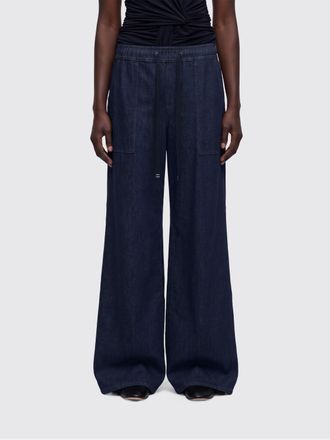 7 For All Mankind Pantaloni jogging in denim a zampa con vita elasticizzata