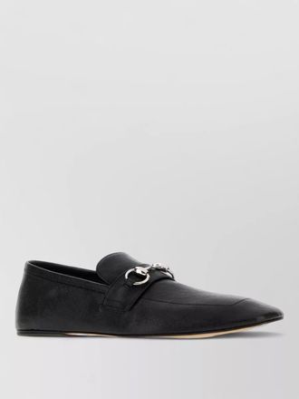 Gucci ragazzo leather loafers round toe hardware