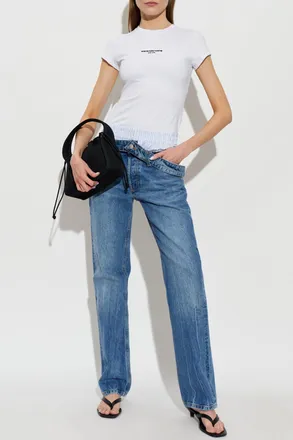 Alexander Wang T-shirt With Logo, Womens, White