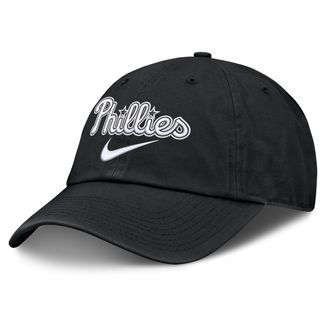 Nike Philadelphia Phillies Primetime Club Nike Mens MLB Unstructured Adjustable Hat in Black | NB0100APP-ZHP