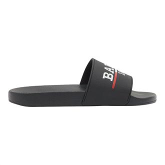 Bally Mens Samuel 6238702 Slide Sandals In Black Rubber Pool