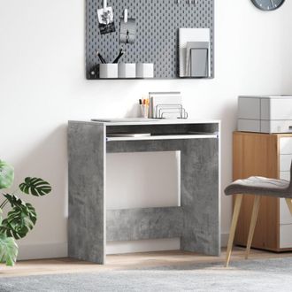vidaXL Scrivania Grigio 77,5 x 43 x 79 cm Legno multistrato - Vidaxl