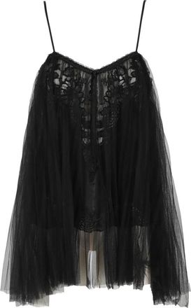 Alexander Wang Stijlvolle Tuniek Jurk - Dames - Tops zonder mouwen - Zwart - 3XS - Polyester - Tops