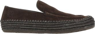 Loewe Rio suede leather and raffia shoes Man 40