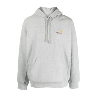 Carhartt Work in Progress Hoodies & sweatvesten, Heren, Grijs, XL, Katoen, Hooded American Script Sweatshirt