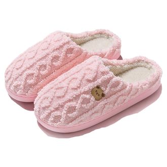 Generic Womens Slippers Fuzzy Moon Womens Comfy Warm Couple Slip On Heart Cozy Clogs For Winter Cute Moon Star For Her Cozy House Slippers(5)