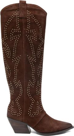 Marc Ellis Stivali con borchie 65mm - Marrone