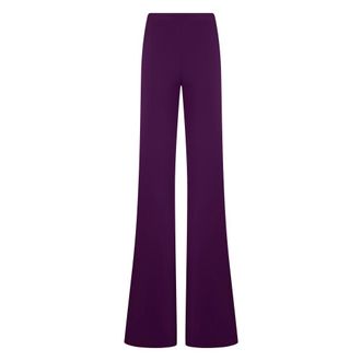 Alberta Ferretti Elegant and Comfortable Wide Leg Trousers - female - Alberta Ferretti - Wide Trousers - Purple - S - Trousers