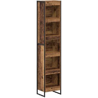 vidaXL vidaXL Armadio per Libri Legno vecchio 80 x 30 x 155 cm