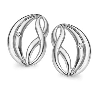 Orphelia WoMens 925 Sterling Silver Stud Earrings - ZO-5006 - One Size