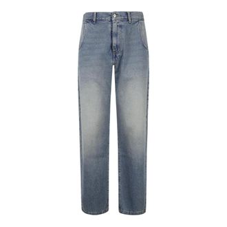 Mfpen Straight Jeans, male, Blue, Size: L Straight Cut Jeans