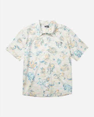Salty Crew Mens Tropics Short Sleeve Woven Shirt In Off White