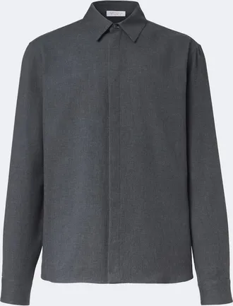 Gabriela Hearst Abbe cotton and cashmere shirt