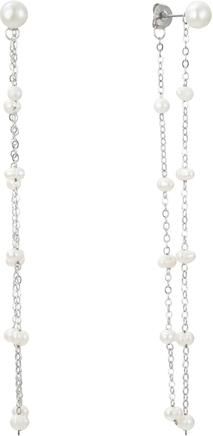 Untamed Petals Lara Pearl Drop Earrings in Silver at Nordstrom
