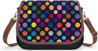 Generic Colorful Polka Dots Fashion Womens Crossbody Bags Novelty Handbag Shoulder Bag Purse