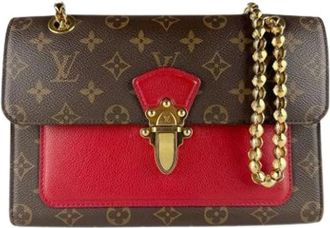 Louis Vuitton Tweedehands Canvas Louis Vuitton tassen - Dames - Vintage Schoudertas - Rood - ONE Size - Vintage