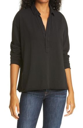 Frank & Eileen Patrick Popover Henley in Black at Nordstrom, Size X-Small