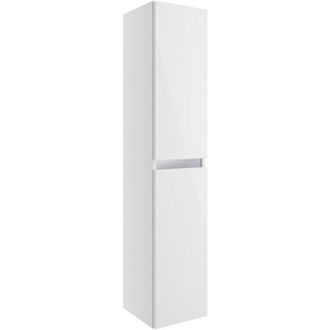 Signature Stockholm Wall Hung 2-Door Tall Unit 300mm Wide - White Gloss