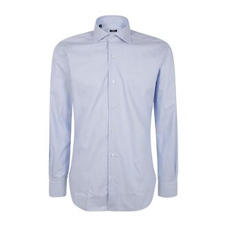 Barba Heren, Overhemden, Blauw, Maat: L