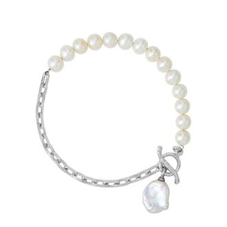 Dower & Hall Timeless Keshi Pearl Chain Bracelet
