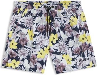 HUGO BOSS Quick-dry swim shorts with all-over print