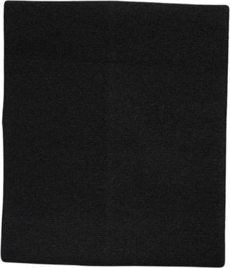 Dolce & Gabbana Zwart Kasjmier Gebreide Nekwarmer Sjaal - Dames - Wintersjaals - Zwart - ONE Size - Kasjmier - Accessoires