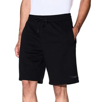 A|X Armani Exchange Cotton Drawstring Shorts - Black