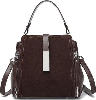 Generic JCVBN Winter Womens Vintage Natural suede Leather Shoulder Bags Ladies Luxury Designer Cowhide Handbags Female Crossbody Bag