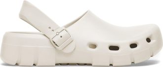 Birkenstock Womens Birk Flow Clogs In Eggshell
