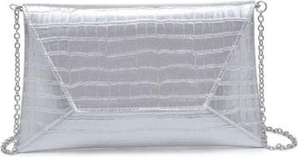 Urban Expression Cora Croco Textured Faux Leather Envelope Bag