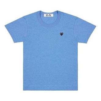 Comme Des Gar&ccedil;ons Mini Heart Logo Tee Blue AZ-T213-051-1