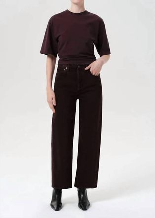 A Gold E Ren Wide Leg Jean In Sloe Berry