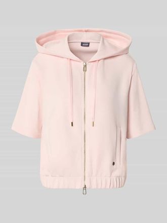 Joop Sweatjacke mit Halbarm Modell Therese in Hellrosa, Gr&ouml;&szlig;e 34