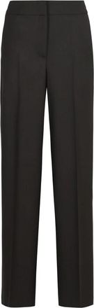PESERICO Rechte katoenen broek - Dames - Straight fit broeken - Zwart - XS - Katoen - Broeken