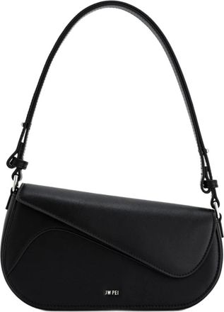 JW PEI Addisyn Schoudertas - Dames - Schoudertassen - Zwart - ONE Size - Leer - Tassen