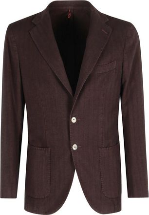 Santaniello Resca Tinto Filo Touch Soft Jacket - Heren - Blazers - Rood - L - Kasjmier - Jassen